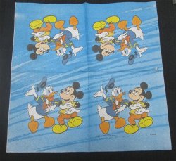 The Velvet Attic - Beautiful Imported Paper Napkin Serviette - Disney Mickey & Donald