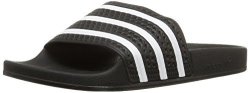 Adidas Originals Men's Adilette Slide Sandal Black white black 8 M Us