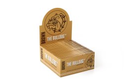 The Bulldog King Size Slim Unbleached Rolling Paper - Brown - Pack 50'S