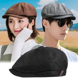 Men's Retro Linen Breathable Baseball Cap For Spring And Summer Casual Wear