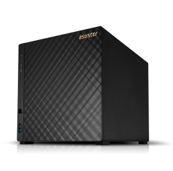 Asustor Drivestor 4 AS1104T - 4 Bay Nas 1.4GHZ Quad Core Single 2.5GBE Port 1GB RAM DDR4 Network Attached Storage Personal Private Cloud Retail