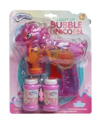 Unicorn Light Up Bubble Gun