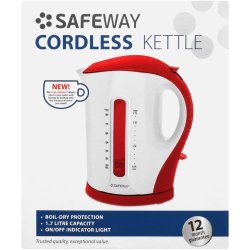 Safeway Cordless Kettle Red 1.7L