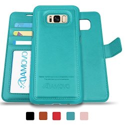 Amovo Case For Galaxy S8 Plus 2 In 1 Galaxy S8 Plus Wallet Case Detachable Wallet Folio 2 In 1 Premium Vegan Leather Samsung