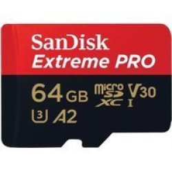 SanDisk Extreme Pro 64 Gb Microsdxc Uhs-i Class 10 64GB Microsdxc 200 140MB S V30 U3