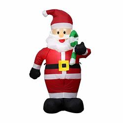 Gentlecarin 3.9 Ft Christmas Santa Claus LED Inflatable Garden Yard Xmas Party Props Decor Outdoor Christmas Inflatable Santa Claus For Christmas Yard Decoration & Holiday Party