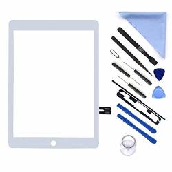 White Digitizer Repair Kit For Ipad 9.7" 2018 Ipad 6 6TH Gen A1893 A1954 Touch Screen Digitizer Replacement Without Home Button Not Include Lcd +pre-installed Adhesive + Tools White