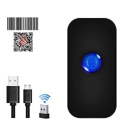 Bluetooth 2D Wireless Barcode Scanner Symcode 3-IN-1 USB Wired & 2.4G Wireless & Bluetooth 4.1 1D Qr Image Bar Code Reader Scanner