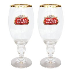 Home Brew Stuff Stella Artois 40 Cl Beer Glasses Set Of 2