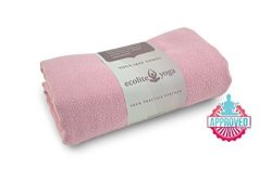 Ecolite Yoga Mat Towel Ideal For Hot Yoga Bikram Yoga Mat-size 24X72 Non-slip Skidless Super Absorbent Eco-friendly Machine Washable 100% Microfiber Yoga Towel Pink