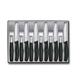Victorinox 12 Piece Cutlery Set - Black