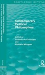 Contemporary Political Philosophers Hardcover