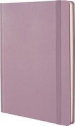 Bantex A5 Pu Hardcover Lined Journal Notebook - Pink 160 Pages