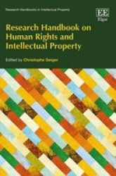 Research Handbook On Human Rights And Intellectual Property Hardcover