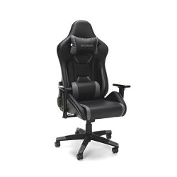 Racing RESPAWN-120 Style Gaming Chair - Reclining Ergonomic Leather Chair Office Or Gaming Chair RSP-120-GRY