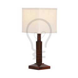 Bright Star Resin Table Lamp With Square Cream Shade