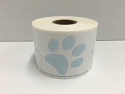 6 Rolls Of Paw 2-1 8"X2-3 4" Dymo Compatible 30258 Veterinary Multi-purpose 400 Labels P r 400 450 Twin Turbo Duo