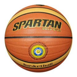 Spartan Gold Star Pu Leather Moulded Basketball Club Ball - Size 6 SPN-BB1A