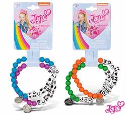 Warp Gadgets Bundle - Jojo Siwa Bead Bracelets Blue Purple Green And Orange 2 Items