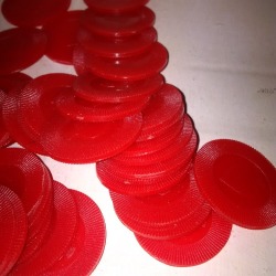 Poker Chips 100pc Red