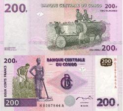 Do Not Pay - Congo 200 Franc 2007 Unc P-95