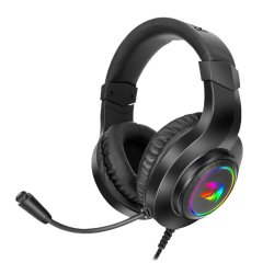 Redragon Over-ear Hylas Aux MIC And Headset |usb Power Only Rgb Gaming Headset - Black
