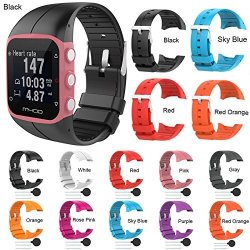 Utp New Arrival 25CM Colorful Silicone Replacement Strap For Polar M400 Wrist Band Bracelet For Polar M400 Smart Watch With Tools