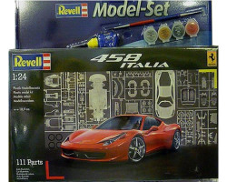 Ferrari 458 Italia 1 24 Scale - Plastic Model Set Rev67141