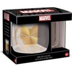 Double Wall Glass Mug Marvel
