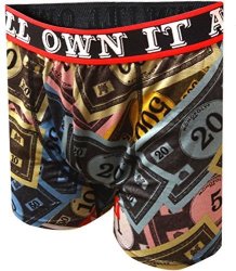 Mad Engine Monopoly Own It All Performance Boxer Briefs For Men Large