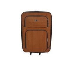 Smte-trolley 1 Piece Travel Spinner Suitcase -fabric -orange 88 Cm