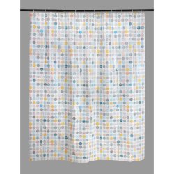 Shower Curtain Dot Peva White 180X200CM