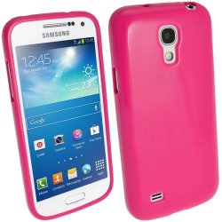 Igadgitz Pink Glossy Durable Crystal Gel Skin Tpu Case Cover For Samsung Galaxy S4 Iv MINI I9190 I9195 Android Smartphone Cell Phone + Screen Protector