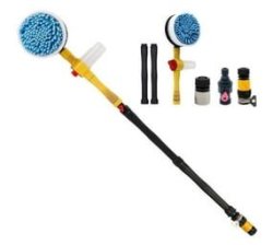 Toolly Car Wash Brush Car Cleaning Kit 360 Spin Car Mop Microfiber Car Cleaning Brush