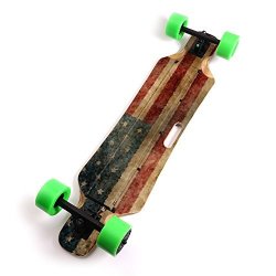 Mightyskins Skin Compatible With Blitzart Huracane 38" Electric Skateboard - Vintage Flag Protective Durable And Unique Vinyl Decal Wrap Cover Easy To