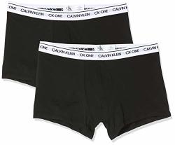 Calvin Klein Boxer Ck One 2 Pack Black CKL_000NB2385ABNM - S