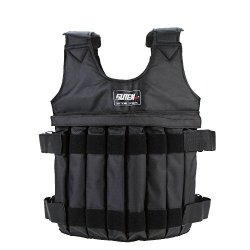 Festnight Adjustable Weighted Vest Weight Jacket Exercise Boxing Training Waistcoat Invisible Weightloading Sand Clothing Empty Max Loading 20KG