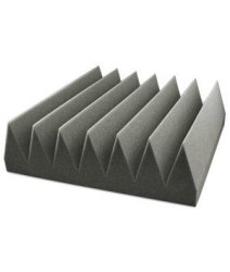 Online Fabric Store 3 X 16 X 16 Acoustic Foam Blade Tile - Charcoal