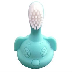 Infant Training Toothbrush Baby Teether Bite Children Molar Toy Green