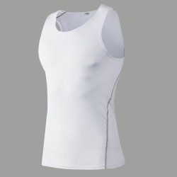 Men Tight Vest Basketball Gym Fitness Running Perspiration Quick-drying Clothing