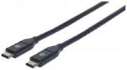 Manhattan USB 3.1 GEN2 Cable - Type-c Male Type-c Male 1 M 3 Ft.