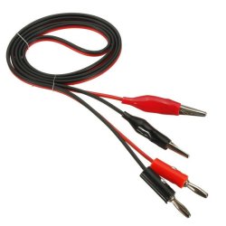 Alligator Test Lead Clip To Banana Plug Probe Cable For Multimeters