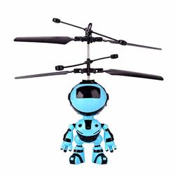 Womdee Flying Robot MINI Rc Infrared Induction Helicopter Aircraft & Easy To Control With Hand Flying Indoor And Outdoor Games Toy For Children's Party