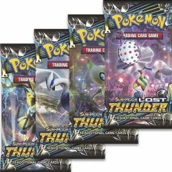 POKEMON - Sun And Moon Lost Thunder Booster Pack - Set Of 4