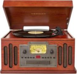 Crosley Musician Multi-function Entertainment Centre With Turntable Paprika Brown - With Free Cat Stevens & Mumford And Sons Lps Worth R600