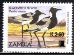 Zambia - 2014 Plover K2.50 Overprint Mnh