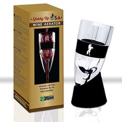 Professional Wine Aerator Decanter With Stand And Travel Pouch - Efficiently Aerates Red Wines