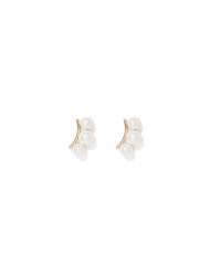 Palmer Pearl Cluster Stud Earrings - 0 Gold pearl