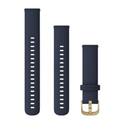 Garmin Quick Release Bands 18 Mm - Navy With Light Gold Hardware