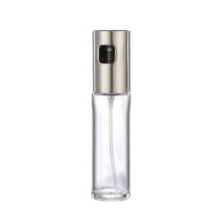 Glass Oil And Vinegar Spray Bottle Dispenser-silver